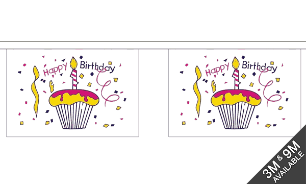 Happy Birthday Cake Bunting